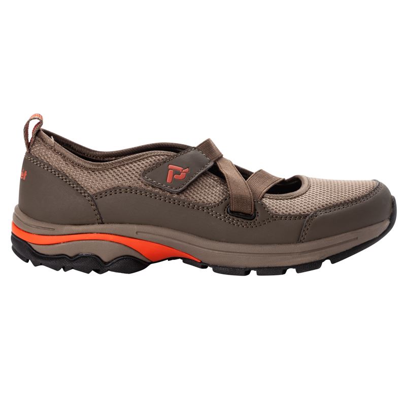 Propet Shoes Women's Poppy-Khaki/Burnt Orange