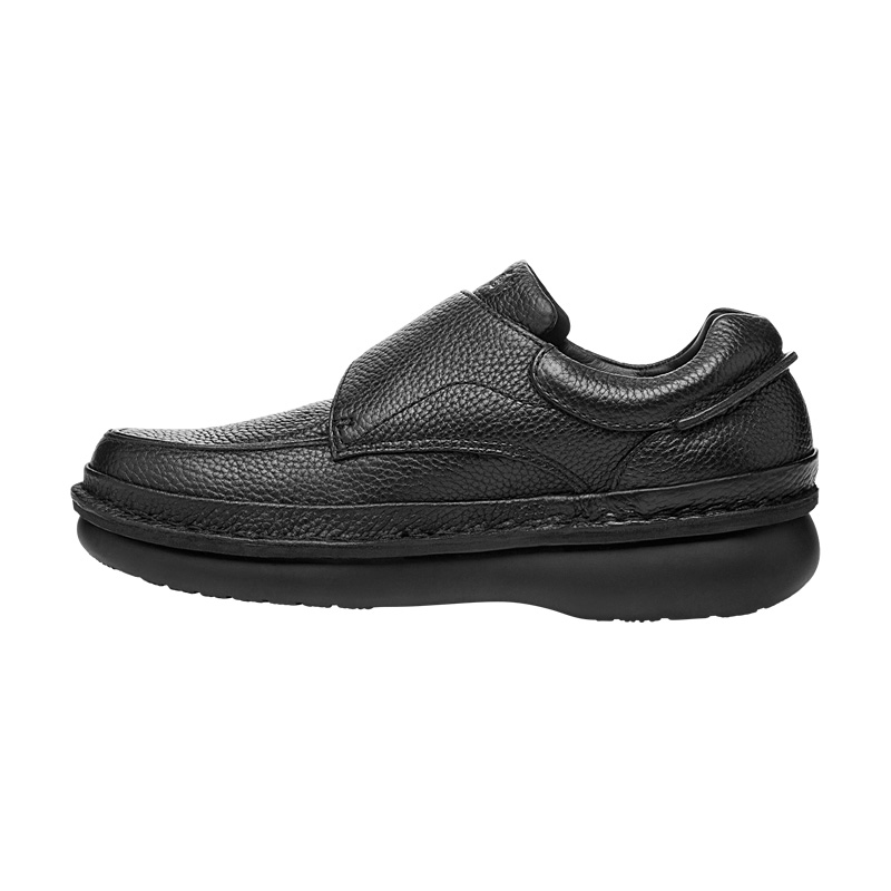 Propet Shoes Men's Scandia Strap-Black - Click Image to Close