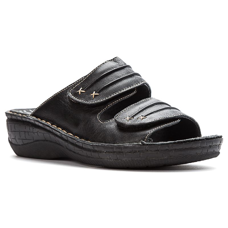 Propet Shoes Women's June-Black - Click Image to Close