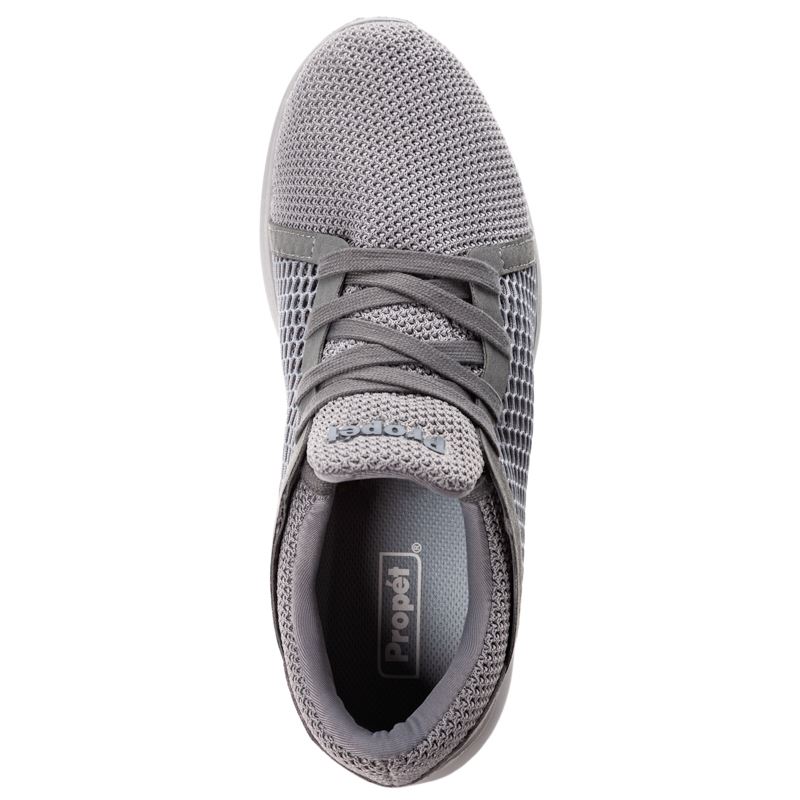 Propet Shoes Men's Viator Dual Knit-Grey - Click Image to Close