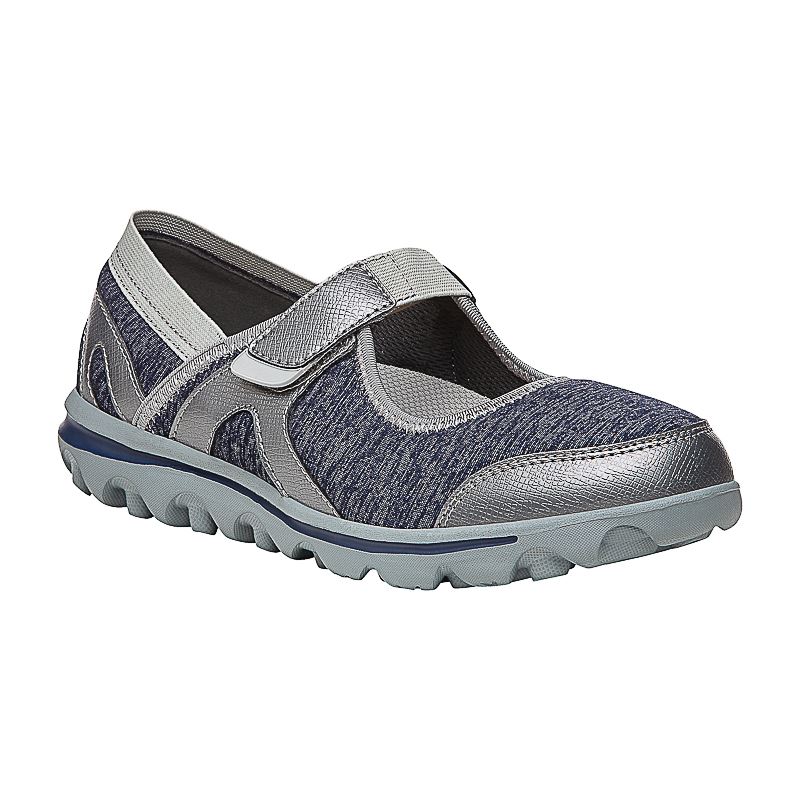 Propet Shoes Women's Onalee-Grey/Silver - Click Image to Close