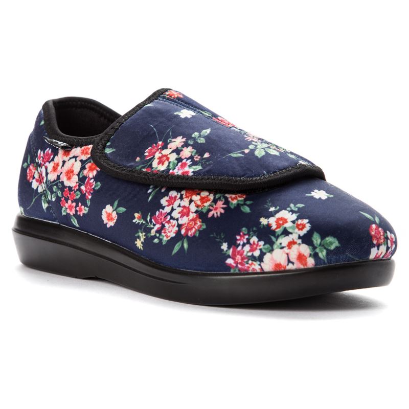 Propet Shoes Women's Cush'n Foot-Navy Blossom - Click Image to Close