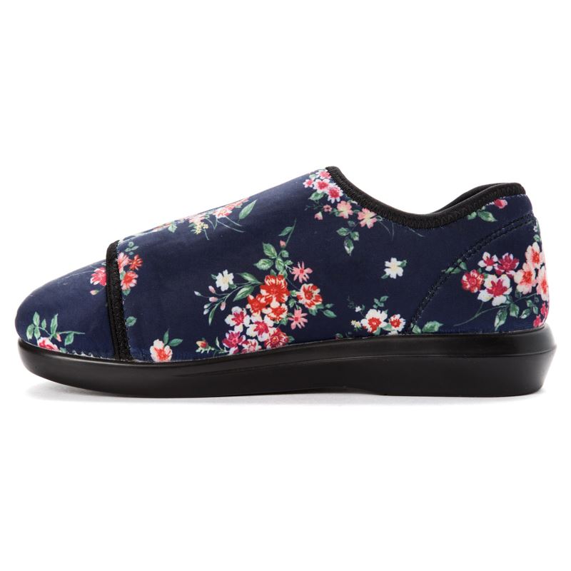Propet Shoes Women's Cush'n Foot-Navy Blossom - Click Image to Close
