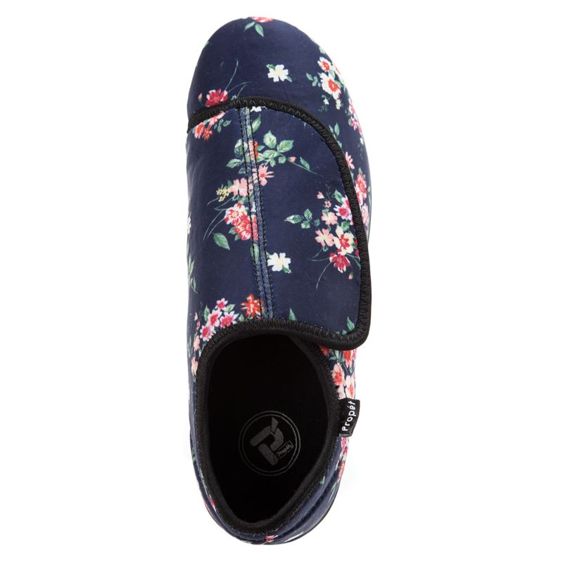 Propet Shoes Women's Cush'n Foot-Navy Blossom - Click Image to Close