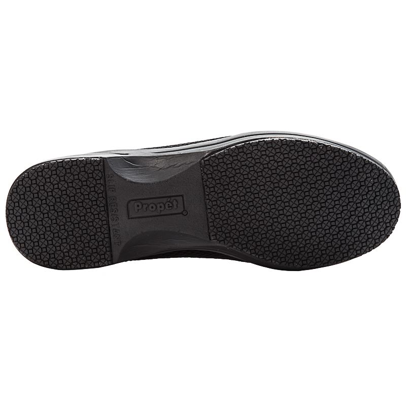 Propet Shoes Women's Washable Walker Slide-Black Mesh