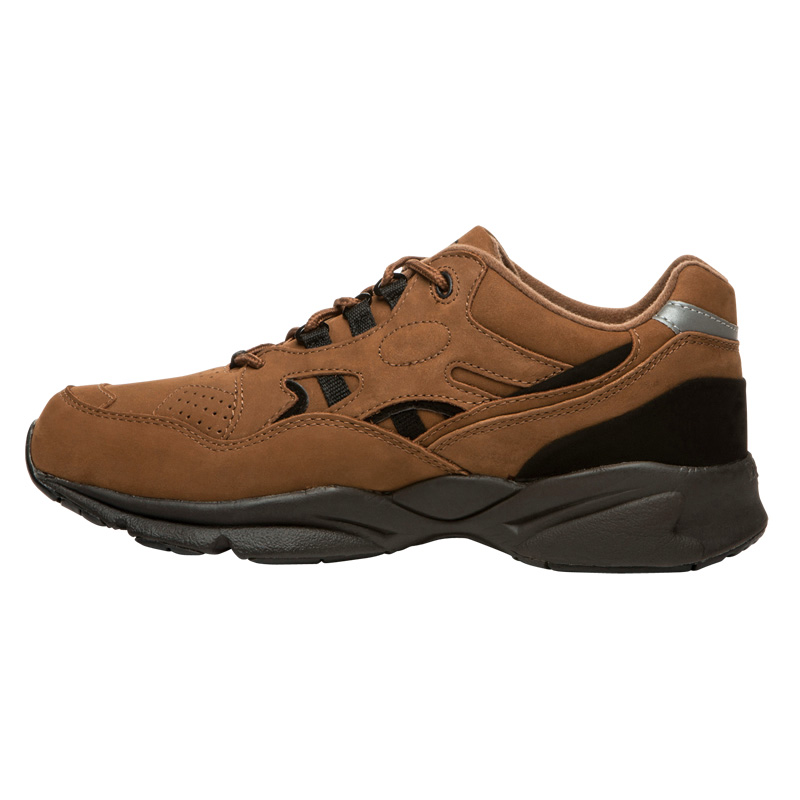 Propet Shoes Men's Stability Walker-Choco/Black Nubuck - Click Image to Close