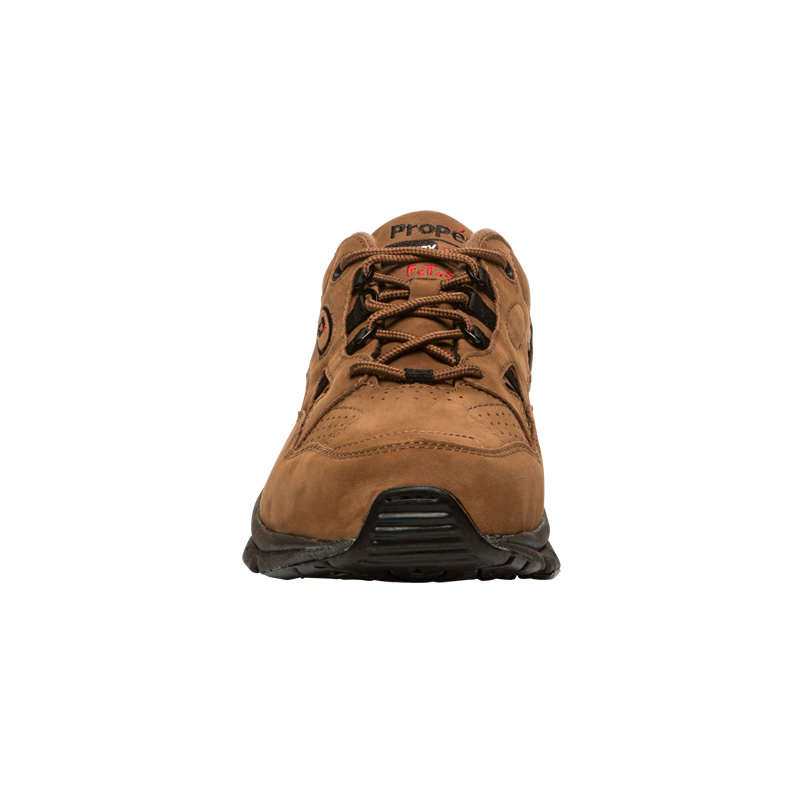 Propet Shoes Men's Stability Walker-Choco/Black Nubuck