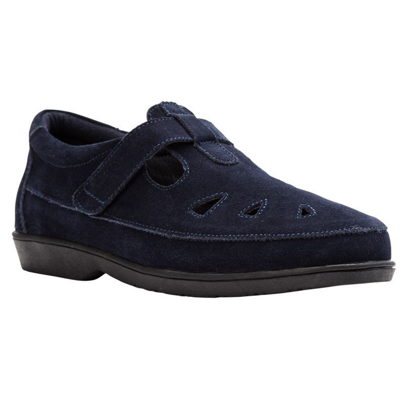 Propet Shoes Women's Ladybug-Navy Suede