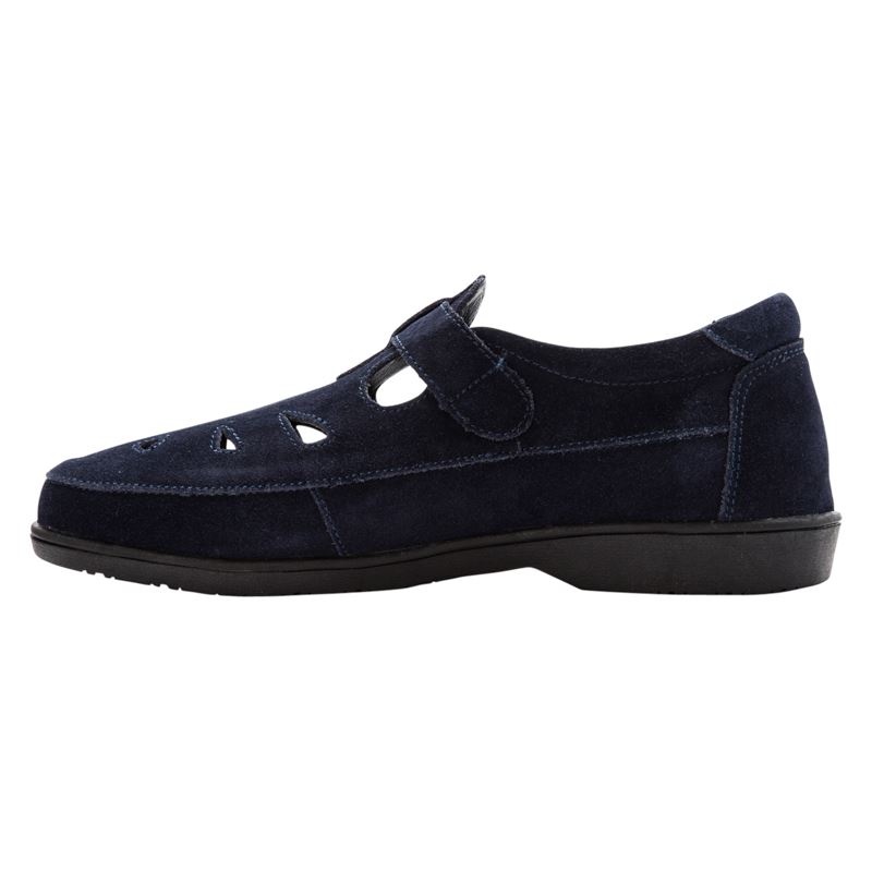 Propet Shoes Women's Ladybug-Navy Suede