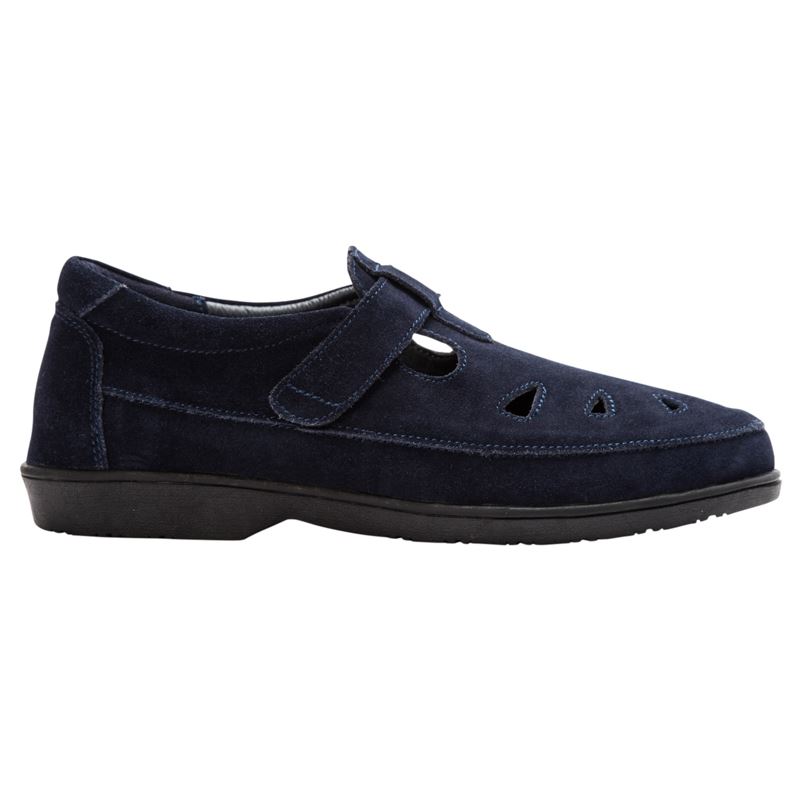 Propet Shoes Women's Ladybug-Navy Suede