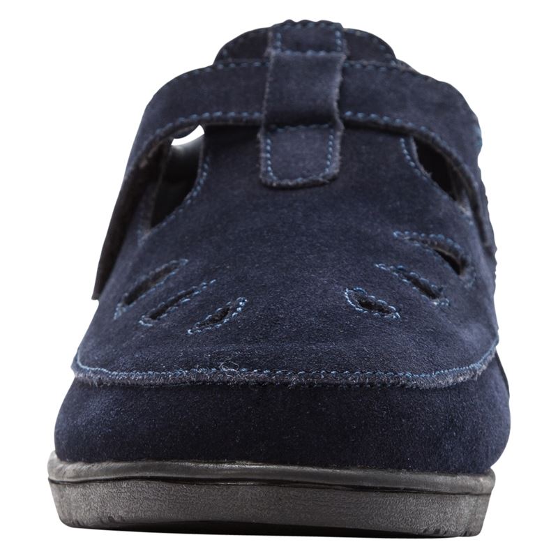 Propet Shoes Women's Ladybug-Navy Suede