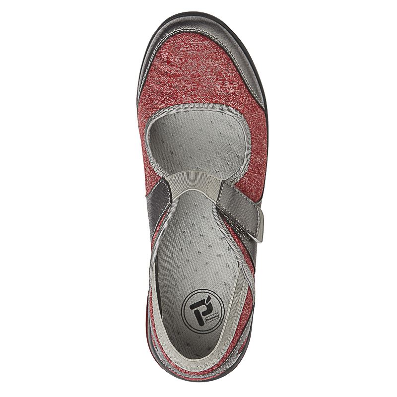 Propet Shoes Women's Onalee-Red/Silver - Click Image to Close