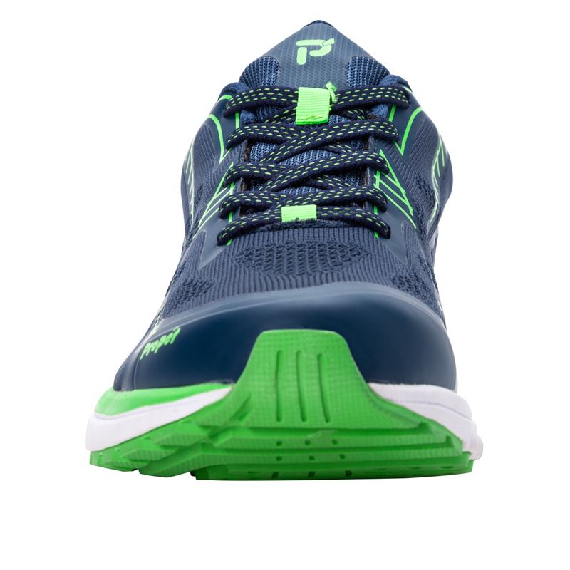 Propet Shoes Women's Propet One LT-Navy/Lime - Click Image to Close