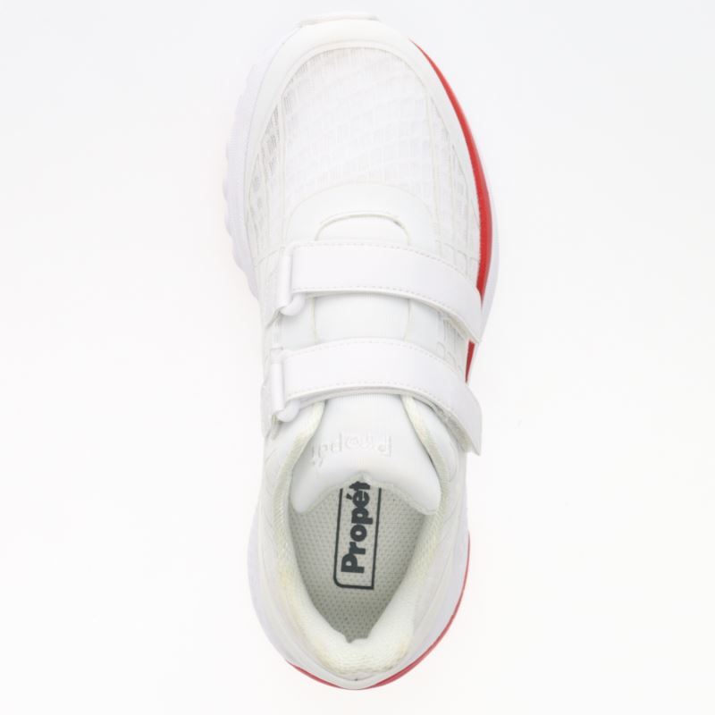 Propet Shoes Women's Propet One Twin Strap-White/Red