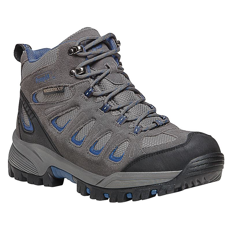 Propet Shoes Men's Ridge Walker-Grey/Blue - Click Image to Close