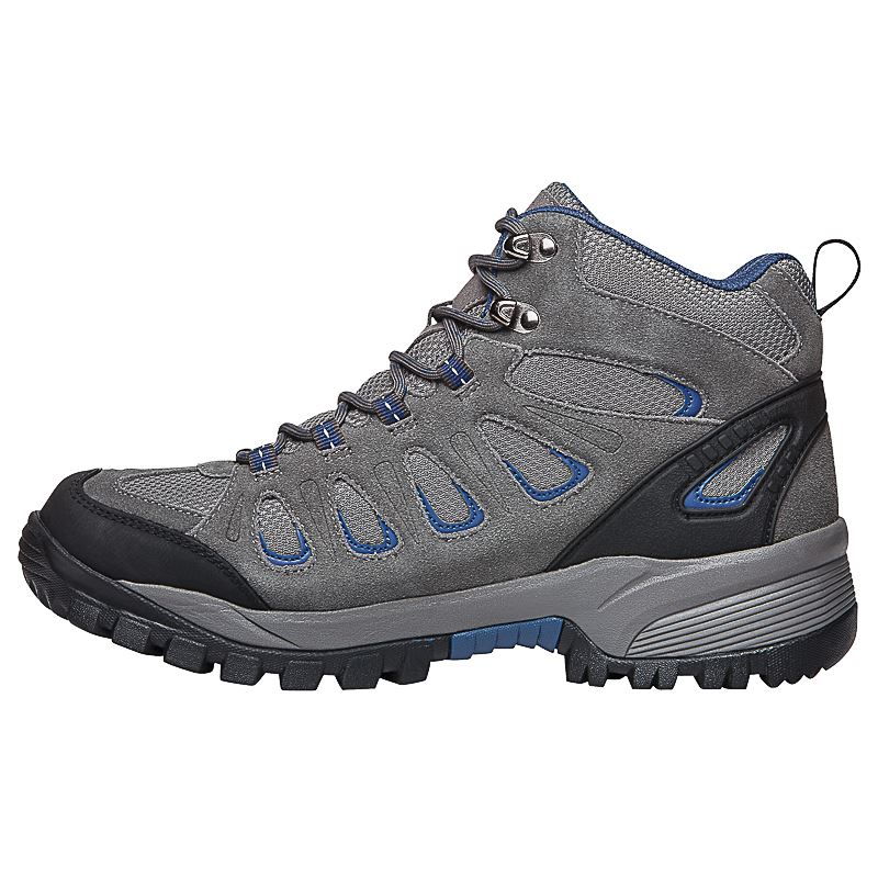 Propet Shoes Men's Ridge Walker-Grey/Blue - Click Image to Close