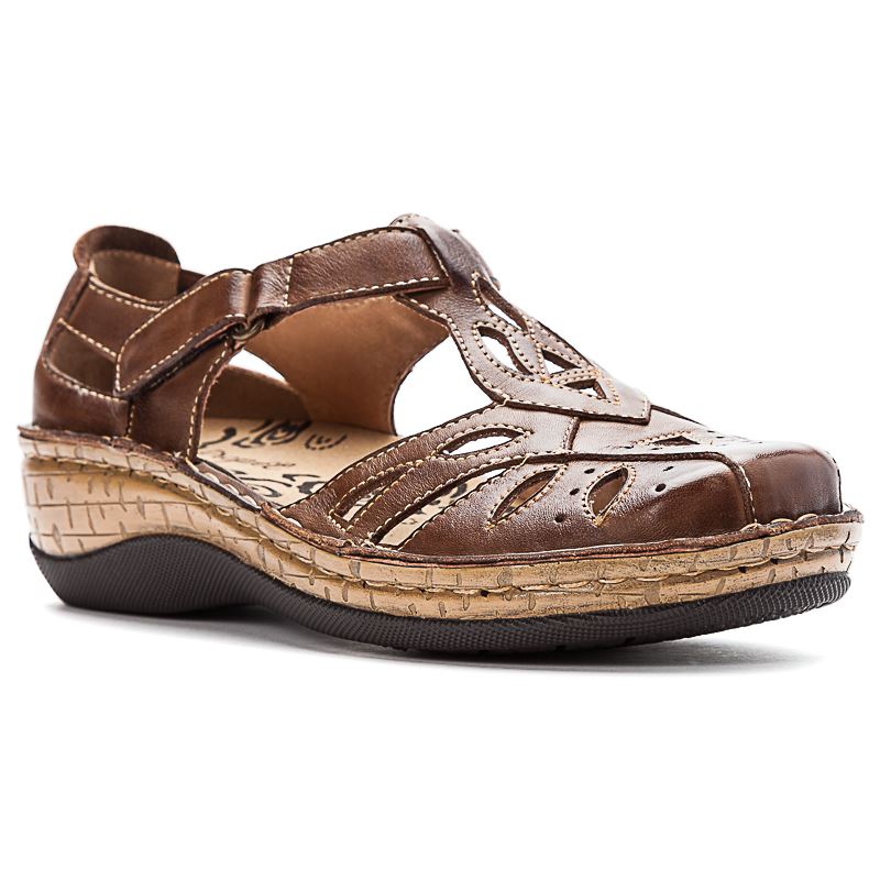 Propet Shoes Women's Jenna-Brown - Click Image to Close