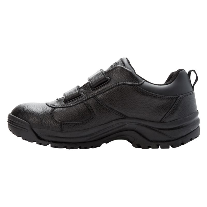 Propet Shoes Men's Cliff Walker Low Strap-Black Grain - Click Image to Close