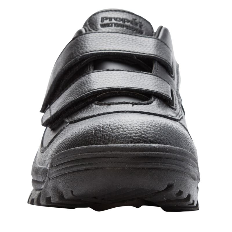 Propet Shoes Men's Cliff Walker Low Strap-Black Grain - Click Image to Close