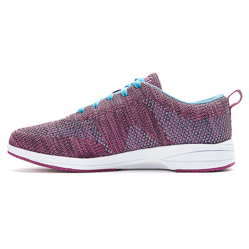 Propet Shoes Women's Washable Walker Evolution-Berry/Blue - Click Image to Close