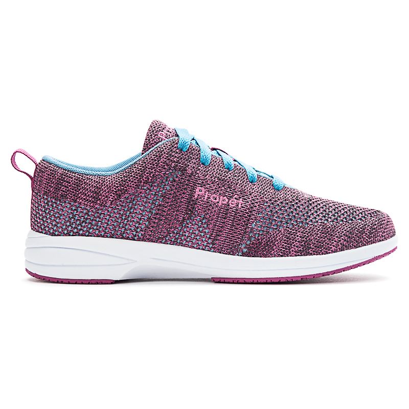 Propet Shoes Women's Washable Walker Evolution-Berry/Blue