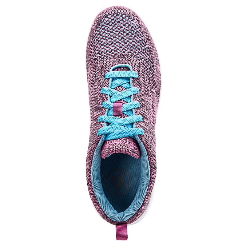 Propet Shoes Women's Washable Walker Evolution-Berry/Blue - Click Image to Close