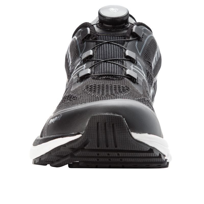Propet Shoes Men's Propet One Reel Fit-Black/Dk Grey