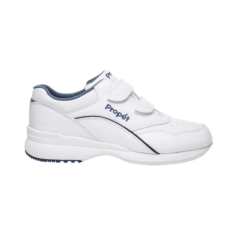 Propet Shoes Women's Tour Walker Strap-White/Blue - Click Image to Close