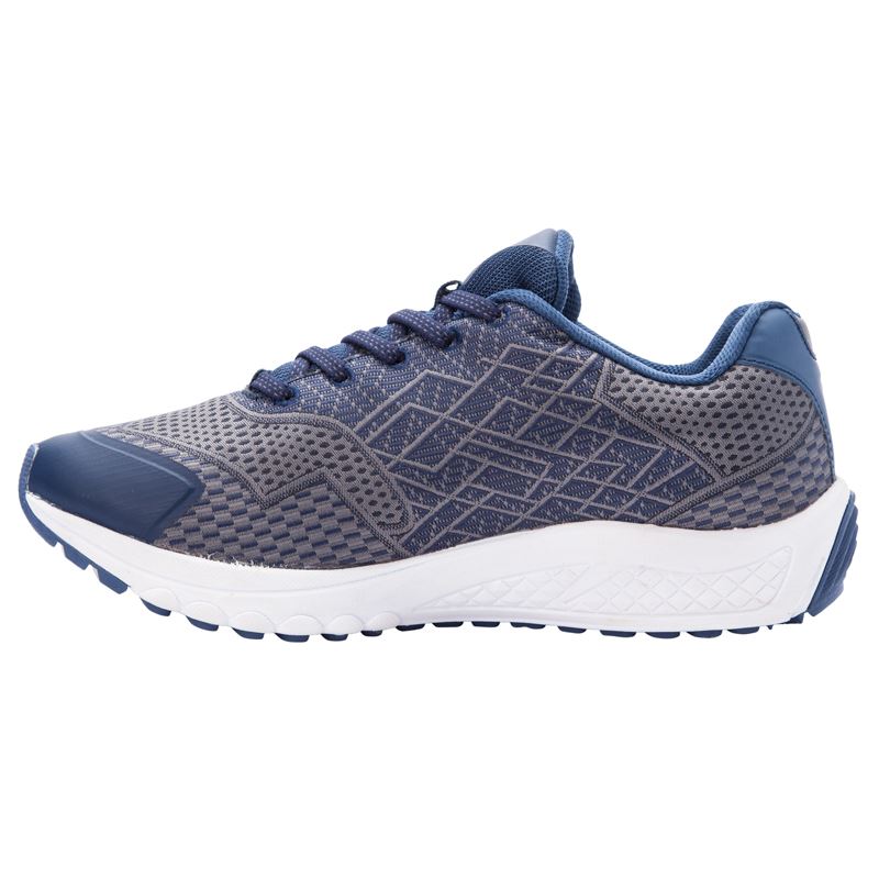 Propet Shoes Men's Propet One-Navy/Grey