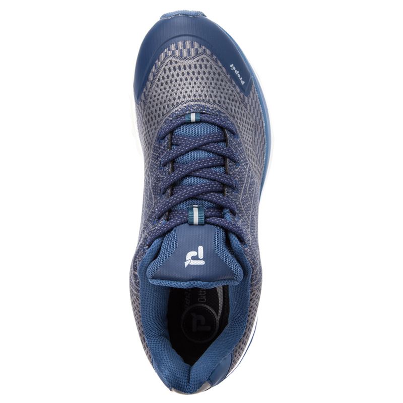 Propet Shoes Men's Propet One-Navy/Grey