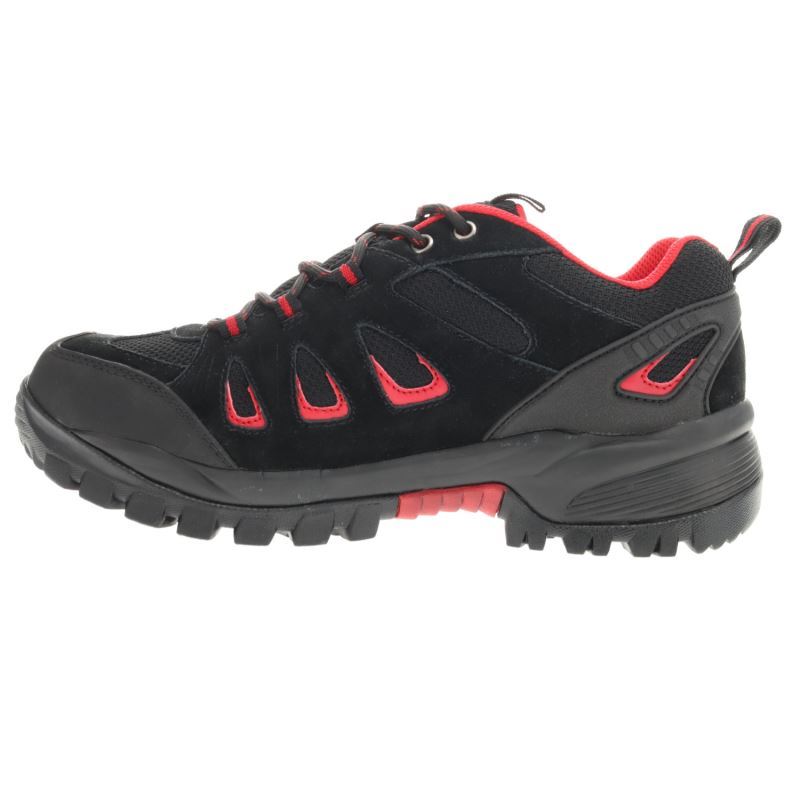 Propet Shoes Men's Ridge Walker Low-Black/Red - Click Image to Close