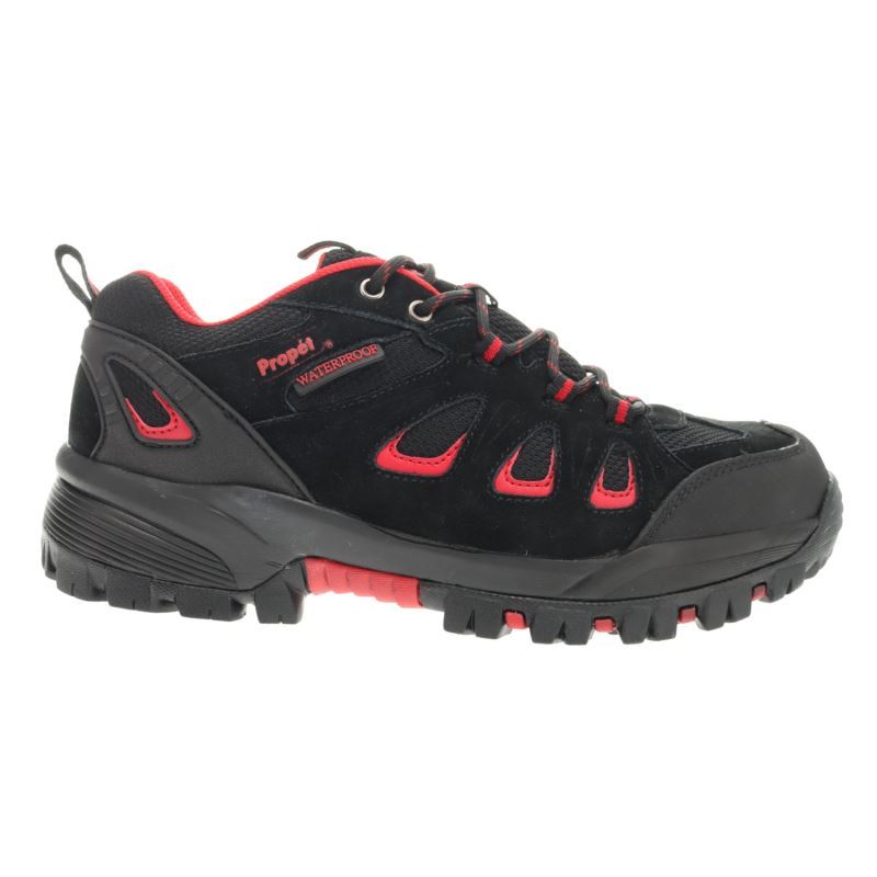 Propet Shoes Men's Ridge Walker Low-Black/Red