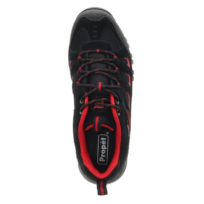Propet Shoes Men's Ridge Walker Low-Black/Red