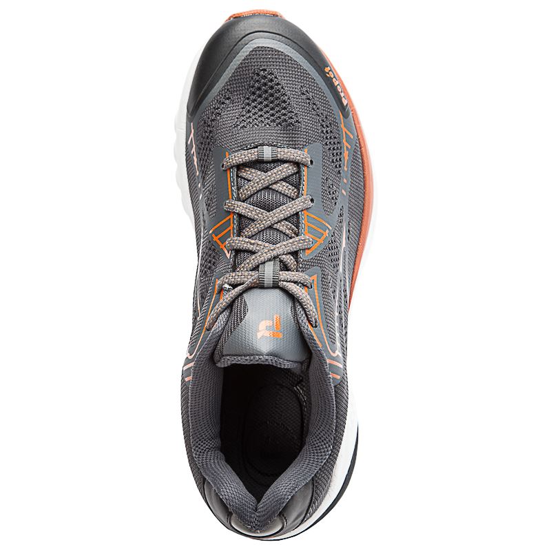 Propet Shoes Men's Propet One LT-Dark Grey/Burnt Orange - Click Image to Close