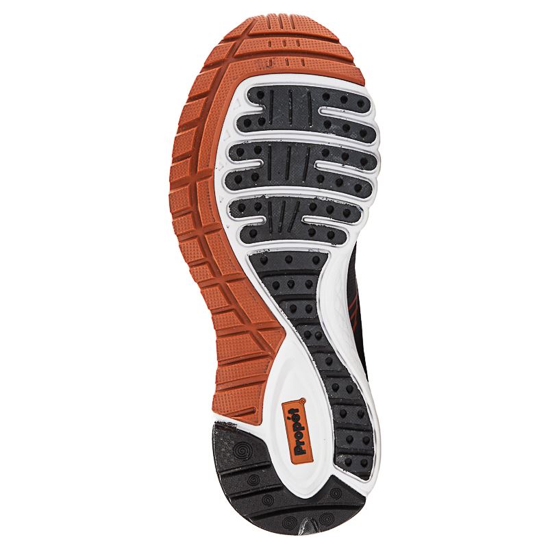 Propet Shoes Men's Propet One LT-Dark Grey/Burnt Orange