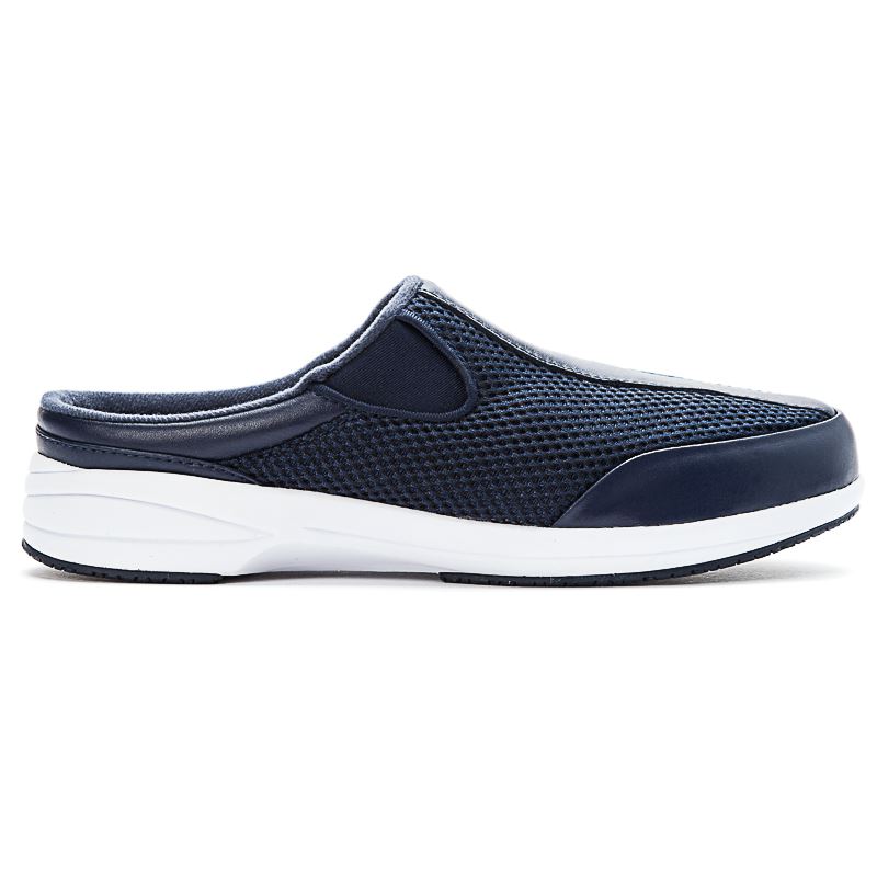 Propet Shoes Women's Washable Walker Slide-Navy Mesh