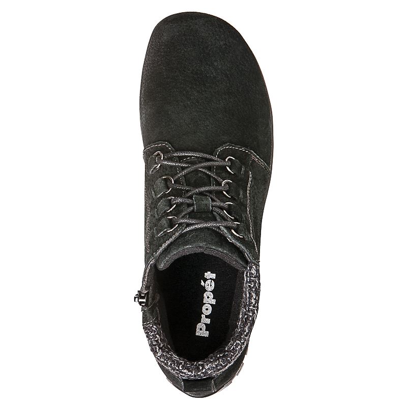 Propet Shoes Women's Delaney-Black Suede - Click Image to Close