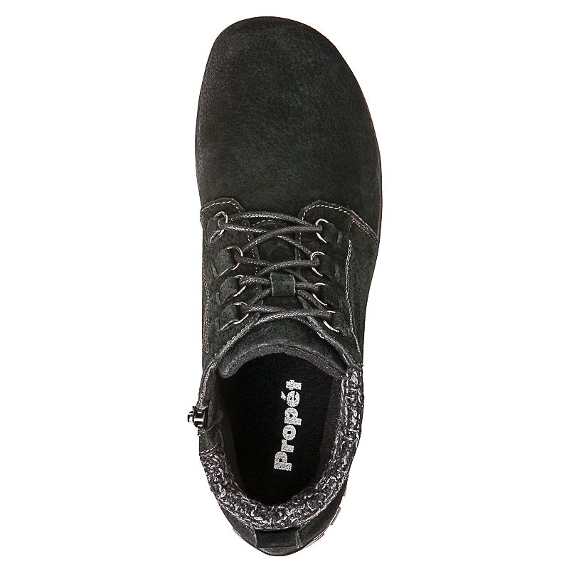 Propet Shoes Women's Delaney-Black Suede