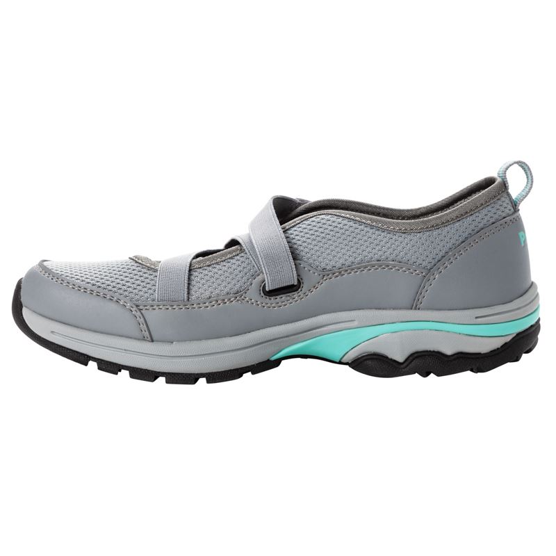 Propet Shoes Women's Poppy-Grey/Mint - Click Image to Close