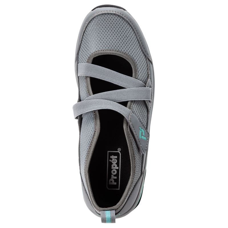 Propet Shoes Women's Poppy-Grey/Mint