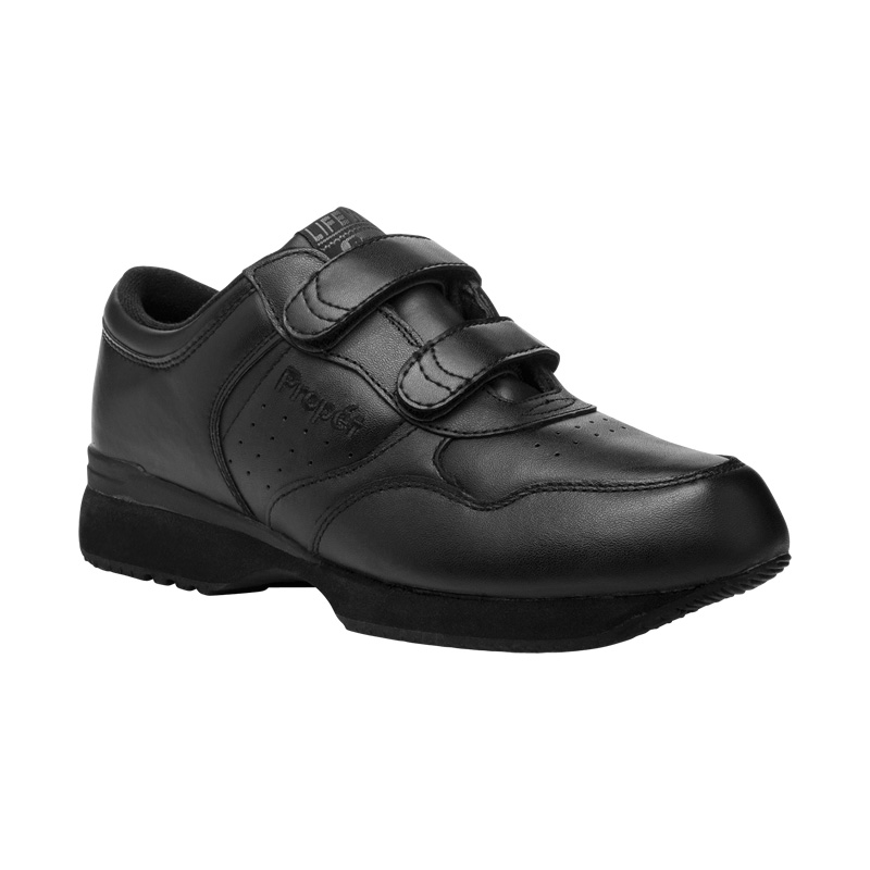 Propet Shoes Men's LifeWalker Strap-Black - Click Image to Close