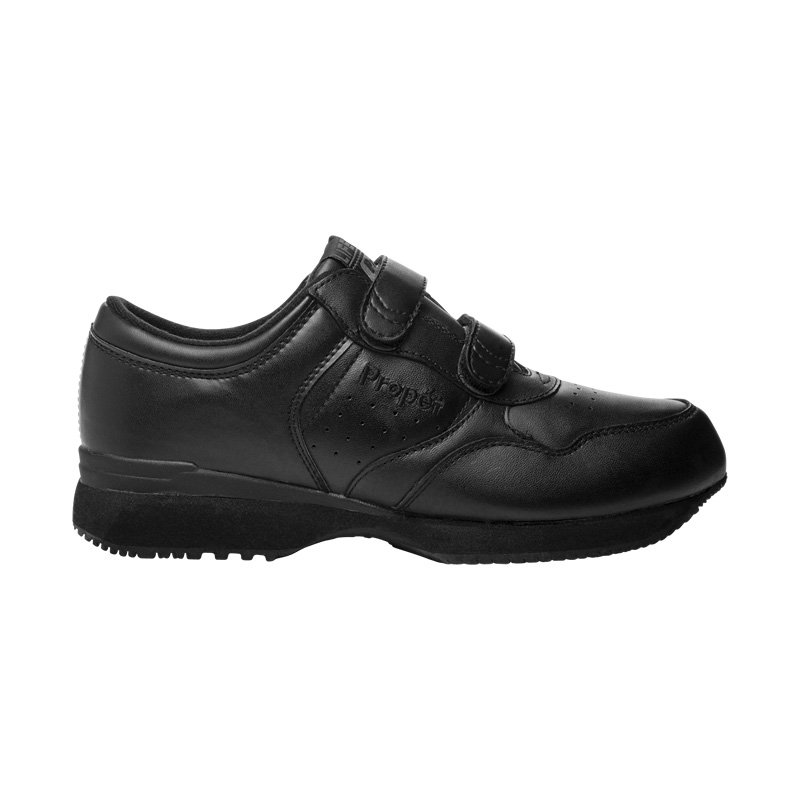 Propet Shoes Men's LifeWalker Strap-Black