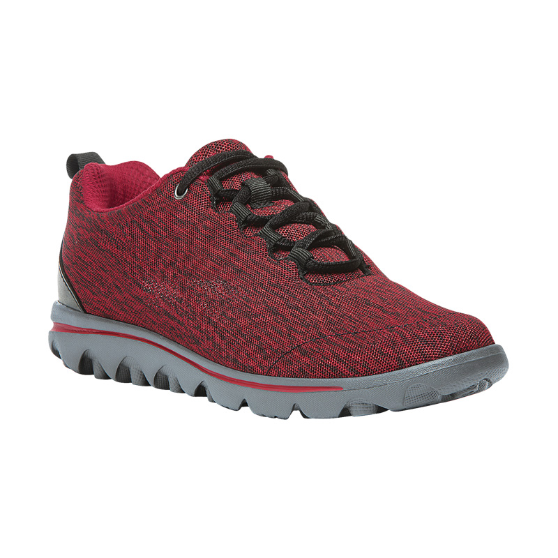 Propet Shoes Women's TravelActiv-Black/Red Heather