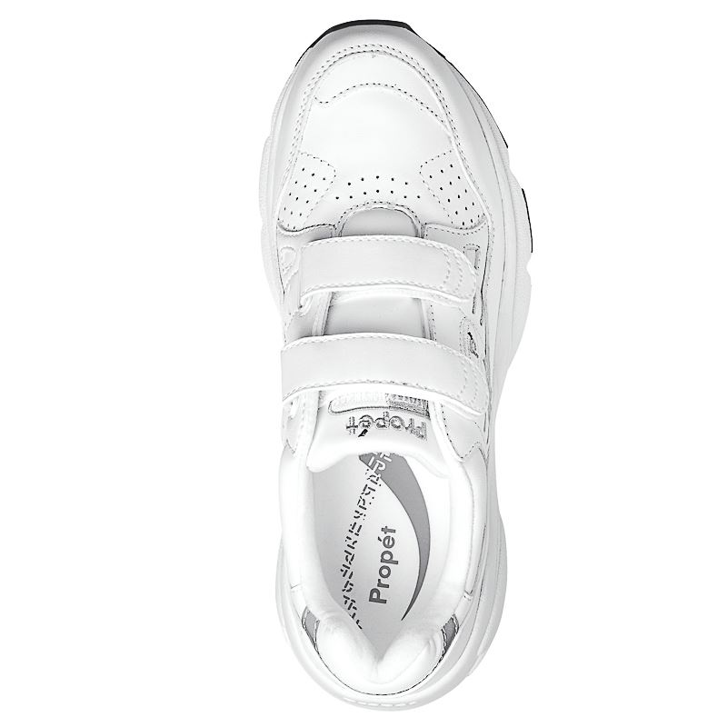 Propet Shoes Women's Stability Walker Strap-White - Click Image to Close