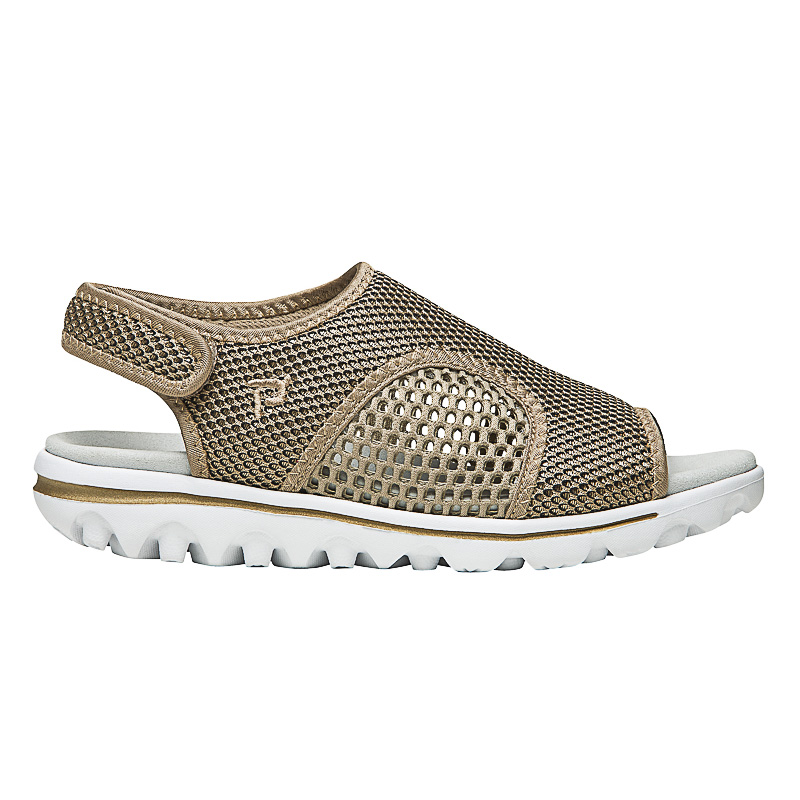 Propet Shoes Women's TravelActiv SS-Gold/Black