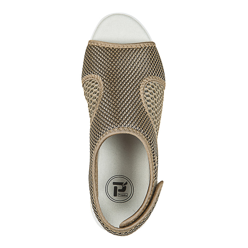 Propet Shoes Women's TravelActiv SS-Gold/Black - Click Image to Close